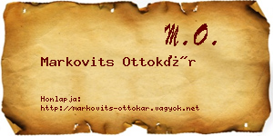 Markovits Ottokár névjegykártya